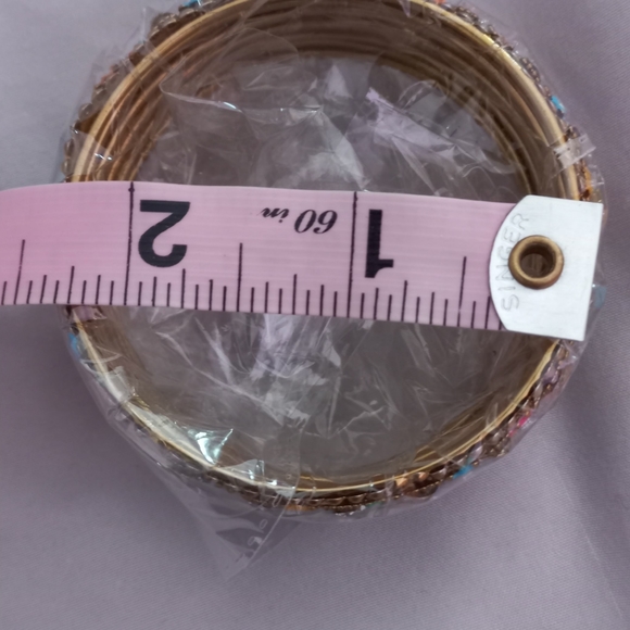 Bangle set from Pakistan gold multicolored - Picture 6 of 6